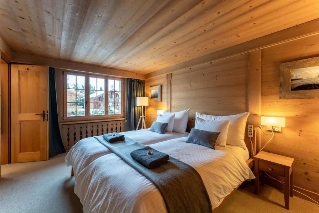 Charming Alpine Apartment Gstaad Exterior foto