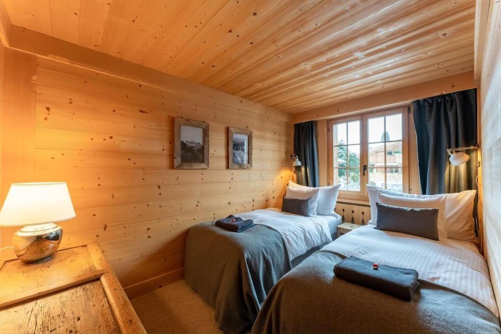 Charming Alpine Apartment Gstaad Exterior foto